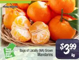 Foodworks Bags of Locally (WA) Grown Mandarins offer