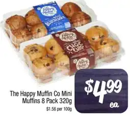 Foodworks The Happy Muffin Co Mini Muffins 8 Pack offer
