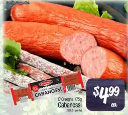 Foodworks D'Orsogna Cabanossi offer