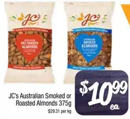 Foodworks JC's Australian Smoked or Roasted Almonds offer