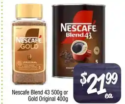 Foodworks Nescafe Blend 43 or Gold Original offer