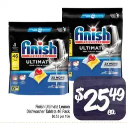 Foodworks Finish Ultimate Lemon Dishwasher Tablets offer