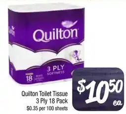 Foodworks Quilton Toilet Tissue 3 Ply offer