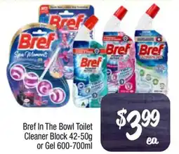 Foodworks Bref In The Bowl Toilet Cleaner Block or Gel offer