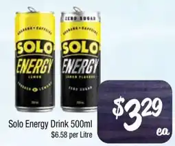 Foodworks Solo Energy Drink offer