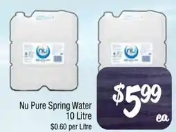 Foodworks Nu Pure Spring Water offer
