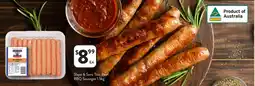 Foodworks Slape & Sons Thin Beef BBQ Sausages offer