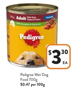Foodworks Pedigree Wet Dog Food offer