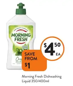 Foodworks Morning Fresh Dishwashing Liquid offer