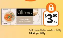 Foodworks OB Finest Wafer Crackers offer