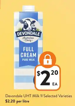 Foodworks Devondale UHT Milk offer