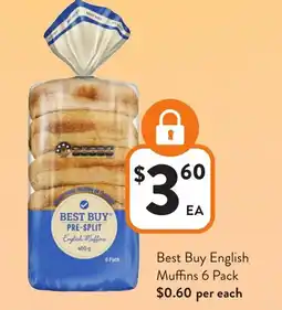 Foodworks Best Buy English Muffins offer