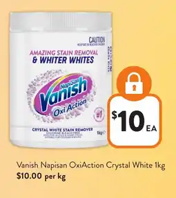 Foodworks Vanish Napisan OxiAction Crystal White offer