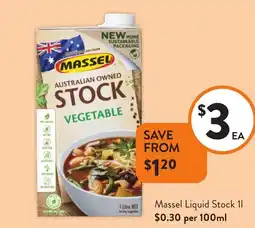 Foodworks Massel Liquid Stock offer