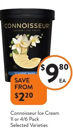 Foodworks Connoisseur Ice Cream offer