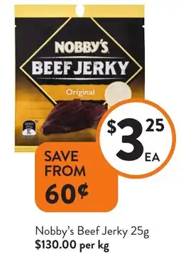 Foodworks Nobby's Beef Jerky offer