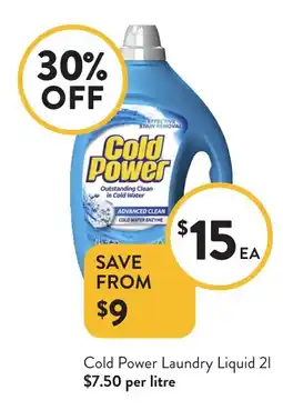 Foodworks Cold Power Laundry Liquid offer