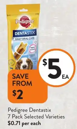 Foodworks Pedigree Dentastix offer