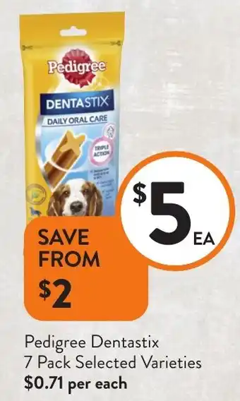 Foodworks Pedigree Dentastix offer
