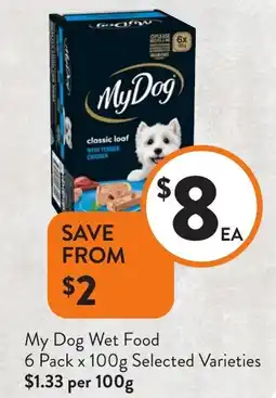 Foodworks My Dog Wet Food offer