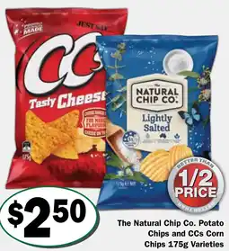 Friendly Grocer The Natural Chip Co. Potato Chips and CC Chips offer