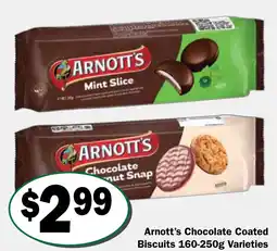 Friendly Grocer Arnott's Chocolate Coated Biscuits Varieties offer