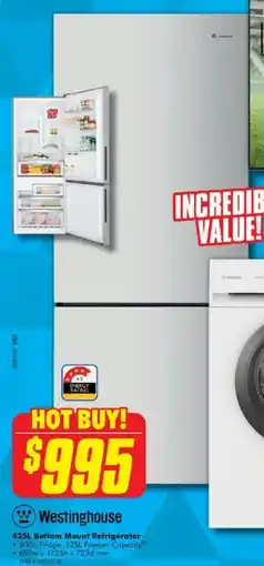 The Good Guys 425L Bottom Mount Refrigerator offer