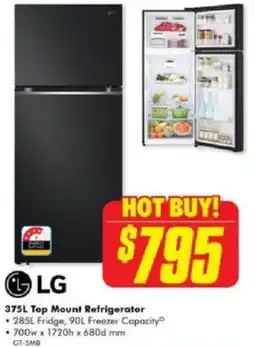 The Good Guys 375L Top Mount Refrigerator offer
