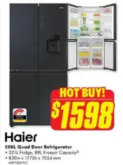 The Good Guys 508L Quad Door Refrigerator offer