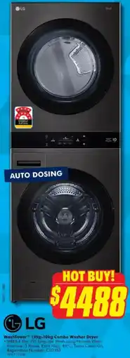 The Good Guys WashTower™ 19kg-10kg Combo Washer Dryer offer