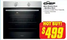 The Good Guys CHEF 60cm Electric Oven - Stainless Steel offer