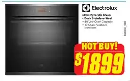 The Good Guys Electrolux 60cm Pyrolytic Oven - Dark Stainless Steel offer
