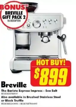 The Good Guys Breville The Barista Express Impress - Sea Salt offer