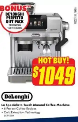 The Good Guys DeLonghi La Specialista Touch Manual Coffee Machine offer