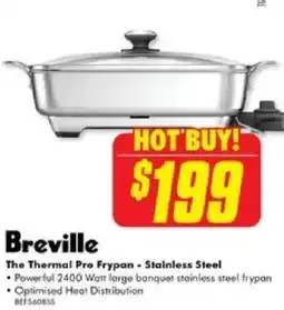 The Good Guys Breville The Thermal Pro Frypan - Stainless Steel offer