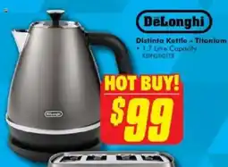 The Good Guys DeLonghi Distinta Kettle - Titanium offer