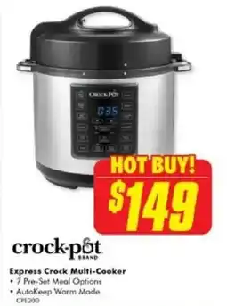 The Good Guys crock-pot Express Crock Multi-Cooker offer