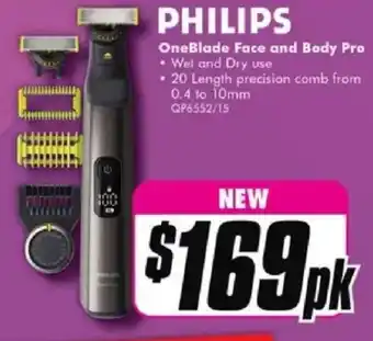 The Good Guys Philips oneblade face and body pro offer