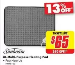 The Good Guys Sunbeam XL Multi-Purpose Heating Pad offer