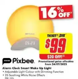 The Good Guys Pixbee Alarm Clock Smart Wake Up Light offer