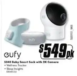 The Good Guys eufy S340 Baby Smart Sock with 2K Camera offer