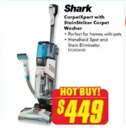The Good Guys Shark CarpetXpert with StainStriker Carpet Washer offer