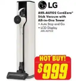 The Good Guys LG A9X-AUTO2 CordZero® Stick Vacuum with All-in-One Tower offer