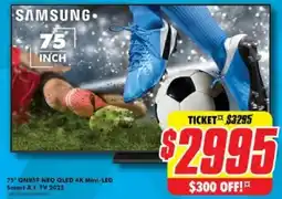 The Good Guys Samsung 75" qn85f neo qled 4k mini-led smart a.i. tv 2025 offer