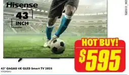The Good Guys Hisense 43" Q6QAU 4K QLED Smart TV 2025 offer