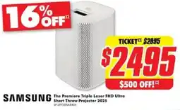 The Good Guys SAMSUNG The Premiere Triple Laser FHD Ultra Short Throw Projector 2025 offer