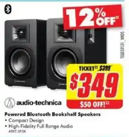 The Good Guys Powered Bluetooth Bookshelf Speakers offer