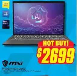 The Good Guys Prestige 13 Al+ Laptop offer