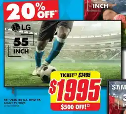 The Good Guys LG 55" OLED B5 A.I. UHD 4K Smart TV 2025 offer