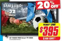 The Good Guys SAMSUNG 32" F6000 FHD Smart TV 2025 offer